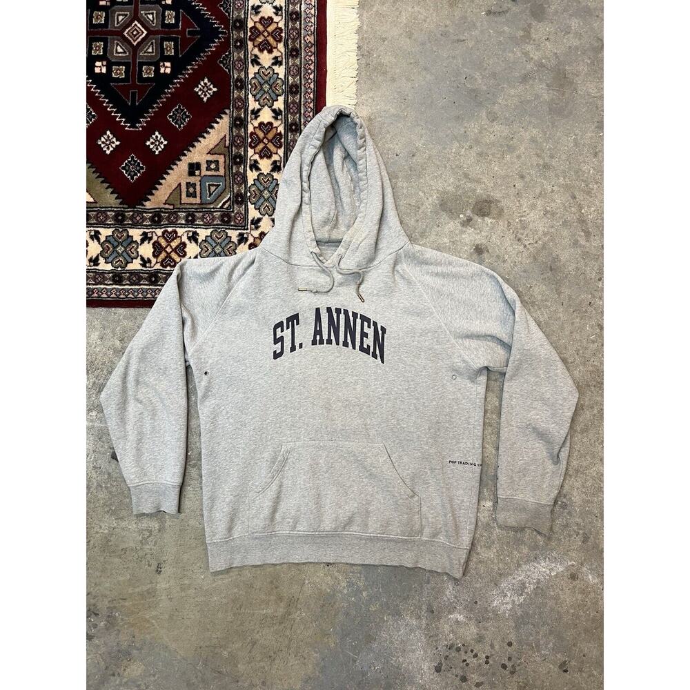 Pop Trading Company Co. Hoodie Men’s Size Large St. Annen Grey Cotton